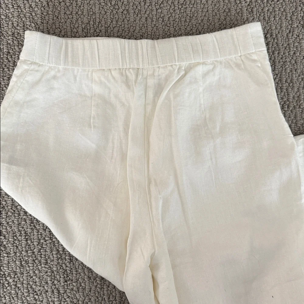 Rachel Zoe Linen Cream Trousers - Picture 4 of 4